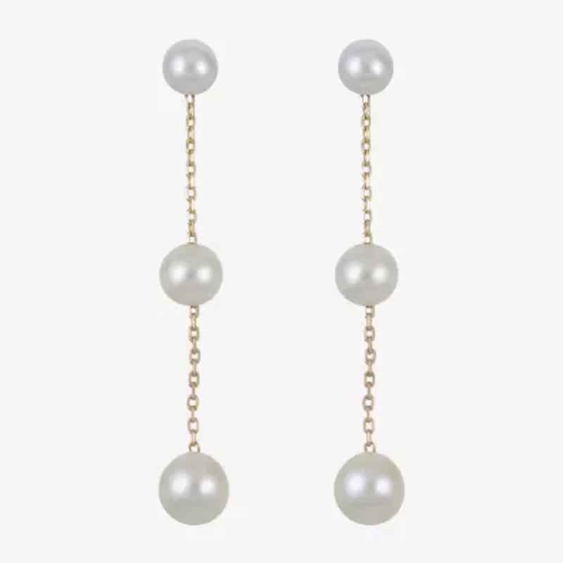 Cultured Freshwater Pearl Sterling Silver Earrings