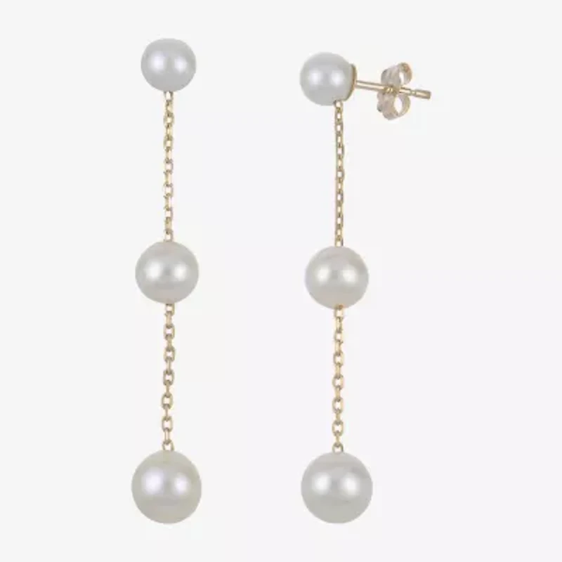 Cultured Freshwater Pearl Sterling Silver Earrings