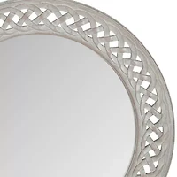 Safavieh 24" X Braided Chain Wall Mount Round Mirror