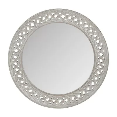 Safavieh 24" X Braided Chain Wall Mount Round Mirror