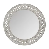 Safavieh 24" X Braided Chain Wall Mount Round Mirror