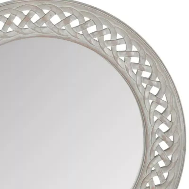Safavieh 24" X Braided Chain Wall Mount Round Mirror