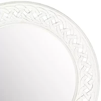 Safavieh 24" X 24" Braided Chain Wall Mount Round Wall Mirror