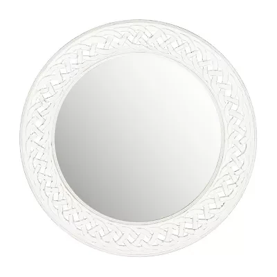 Safavieh 24" X 24" Braided Chain Wall Mount Round Wall Mirror