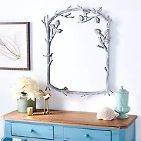 Safavieh 24" X 30.25" Silver Fayth Wall Mount Wall Mirror