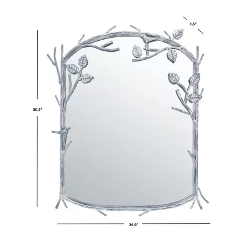 Safavieh 24" X 30.25" Silver Fayth Wall Mount Wall Mirror