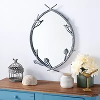 Safavieh 18.75" X 27.25" Silver Helios Wall Mount Wall Mirror