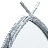 Safavieh 18.75" X 27.25" Silver Helios Wall Mount Wall Mirror