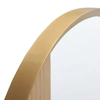 Safavieh 24" X 24" Gold Maileen Wall Mount Round Wall Mirror