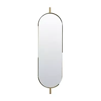 Safavieh 12" X 43" Gold Nicoli Wall Mount Wall Mirror