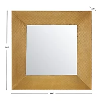 Safavieh 24" X 24" Gold Square Pallava Wall Mount Square Wall Mirror