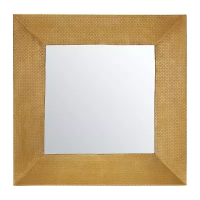 Safavieh 24" X 24" Gold Square Pallava Wall Mount Square Wall Mirror