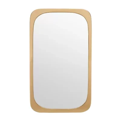 Safavieh 21" X 36" Gold Bramwell Wall Mount Rectangular Wall Mirror