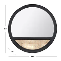 Safavieh 23.5" X Deonna Wall Mount Round Mirror