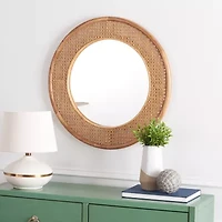 Safavieh 23.6" X 23.6" Byleth Wall Mount Round Wall Mirror