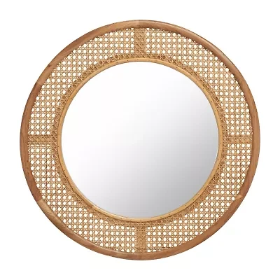 Safavieh 23.6" X 23.6" Byleth Wall Mount Round Wall Mirror