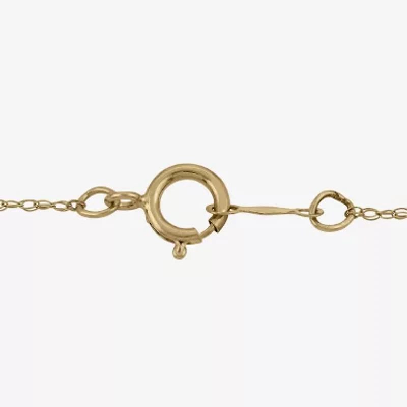 10K Gold Cultured Freshwater Pearl Solitaire Necklace
