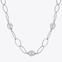 8.5-9Mm Cultured Freshwater Pearl Sterling Silver Necklace