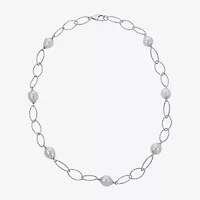 8.5-9Mm Cultured Freshwater Pearl Sterling Silver Necklace