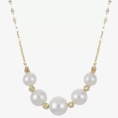 Womens White 18 Inch Strand Necklace