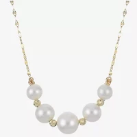 Womens White 18 Inch Strand Necklace