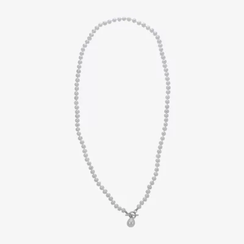 Womens White 18 Inch Strand Necklace