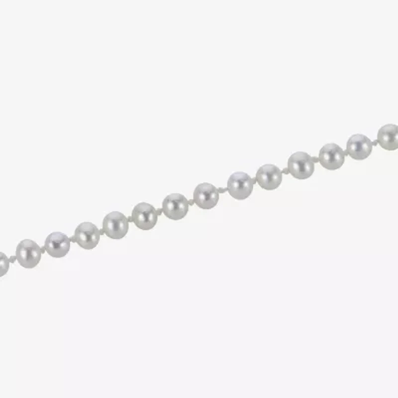Womens White 18 Inch Strand Necklace
