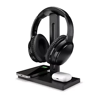 iLive 5-In-1 Headphone Stand And Wireless Charging Station