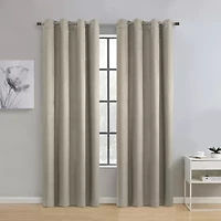 Thermaplus Paris Grommet Top Energy Saving 100% Blackout Single Curtain Panel