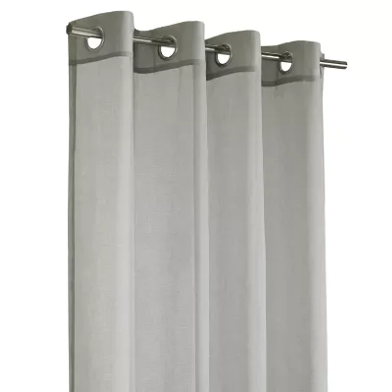 Luna Grommet Top Light-Filtering Single Curtain Panel