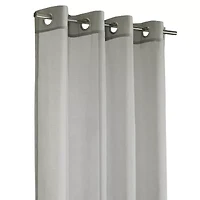 Luna Grommet Top Light-Filtering Single Curtain Panel
