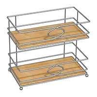 Popular Bath Glenwood 2tier Shelf Twr Caddy Bathroom Organizer