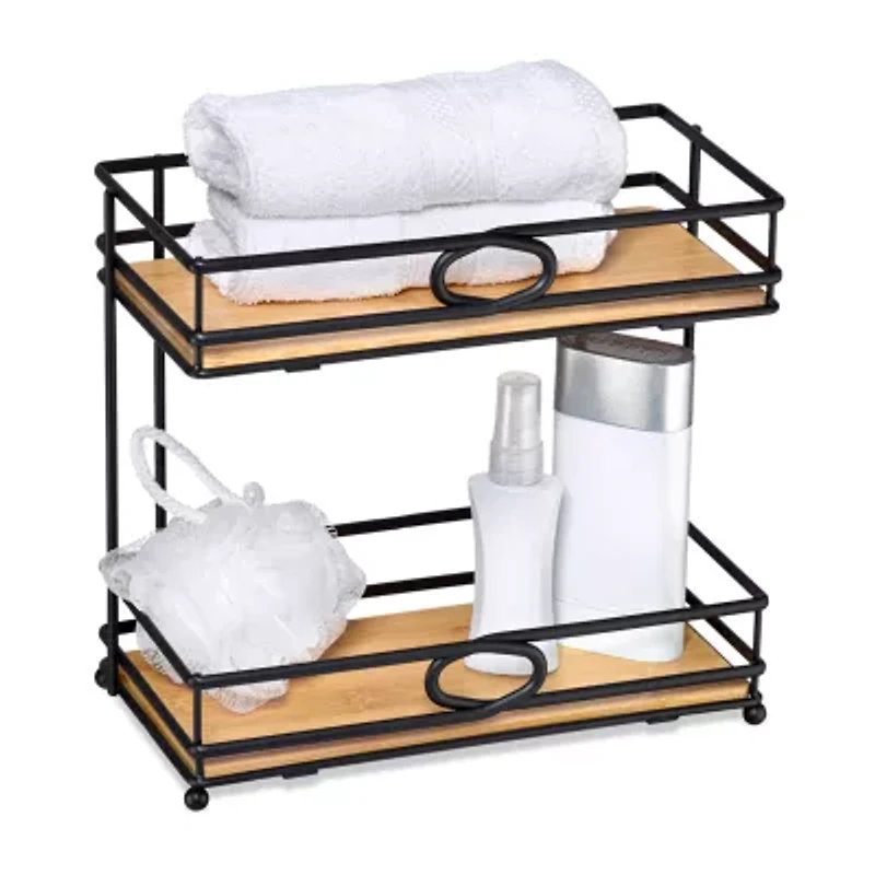 Popular Bath Glenwood 2tier Shelf Twr Caddy Bathroom Organizer