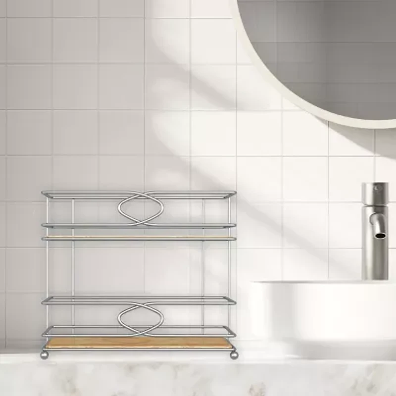 Popular Bath Glenwood 2tier Shelf Twr Caddy Bathroom Organizer