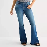 Arizona Womens Juniors Flare Leg Jean