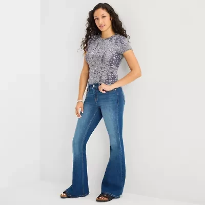 Arizona Womens Juniors Flare Leg Jean
