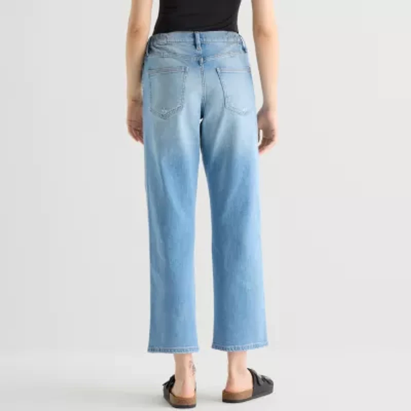 Arizona Curvy Womens Juniors High Rise Fit Jean