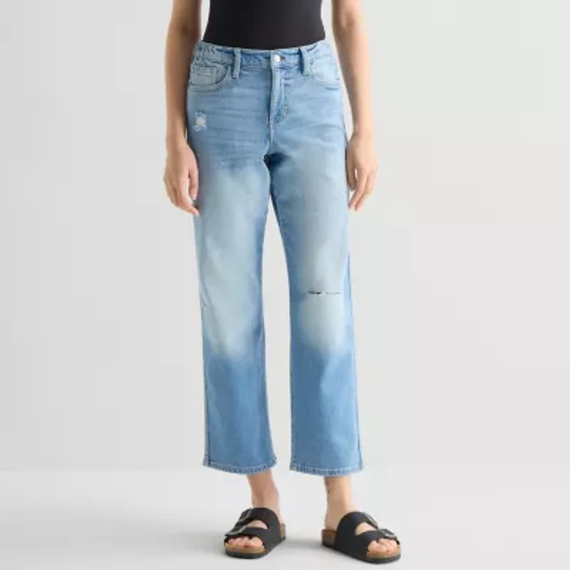 Arizona Curvy Womens Juniors High Rise Fit Jean