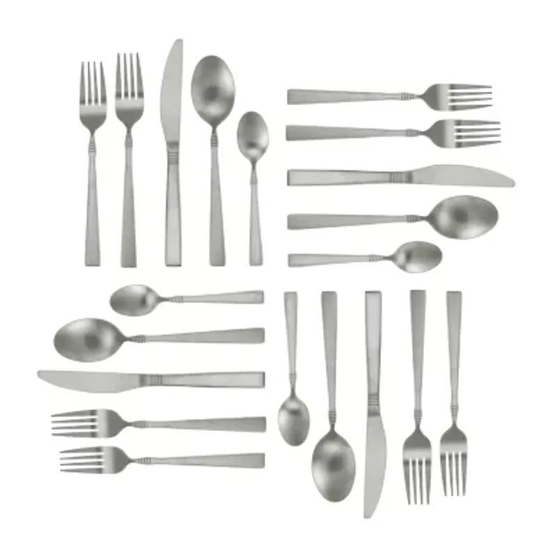 MegaChef Cravat 20-pc. 18/10 Stainless Steel Flatware Set