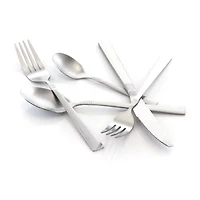 MegaChef Cravat 20-pc. 18/10 Stainless Steel Flatware Set
