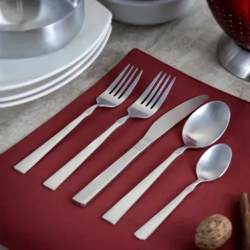MegaChef Cravat 20-pc. 18/10 Stainless Steel Flatware Set