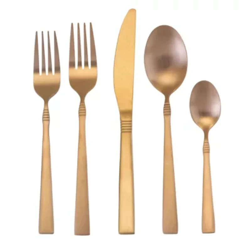 MegaChef Cravat 20-pc. 18/10 Stainless Steel Flatware Set