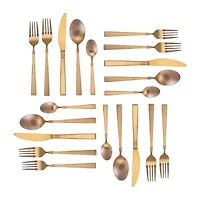 MegaChef Cravat 20-pc. 18/10 Stainless Steel Flatware Set