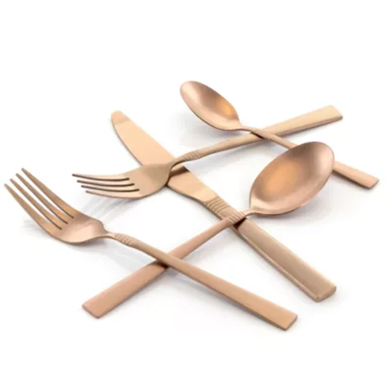 MegaChef Cravat 20-pc. 18/10 Stainless Steel Flatware Set