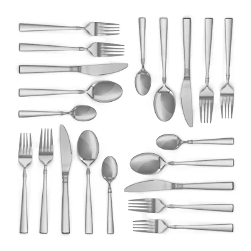 MegaChef Cravat 20-pc. 18/10 Stainless Steel Flatware Set