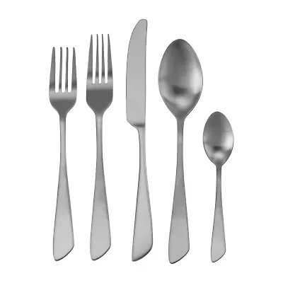 MegaChef Gibbous 20-pc. 18/10 Stainless Steel Flateware Set