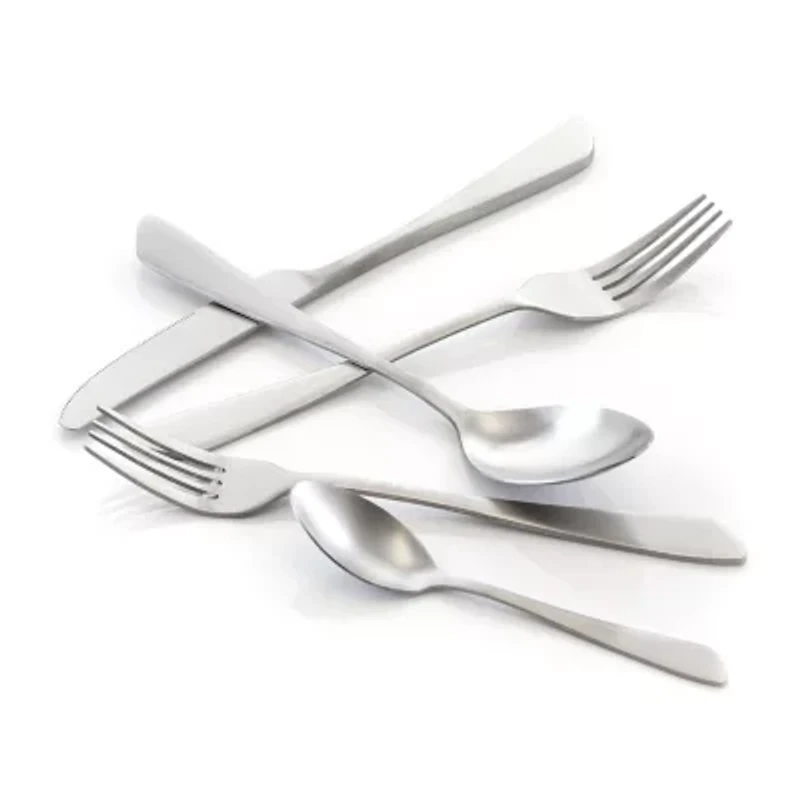 MegaChef Gibbous 20-pc. 18/10 Stainless Steel Flatware Set