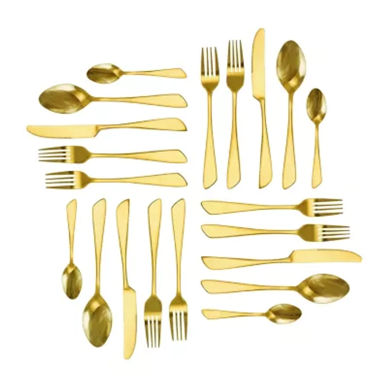 MegaChef Gibbous 20-pc. 18/10 Stainless Steel Flatware Set