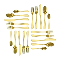 MegaChef Gibbous 20-pc. 18/10 Stainless Steel Flatware Set