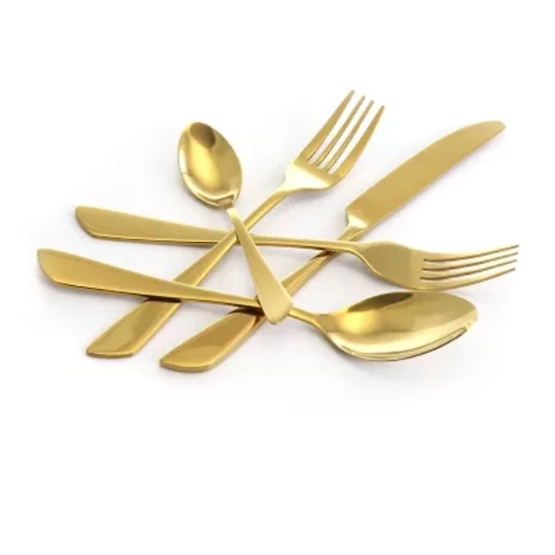 MegaChef Gibbous 20-pc. 18/10 Stainless Steel Flatware Set
